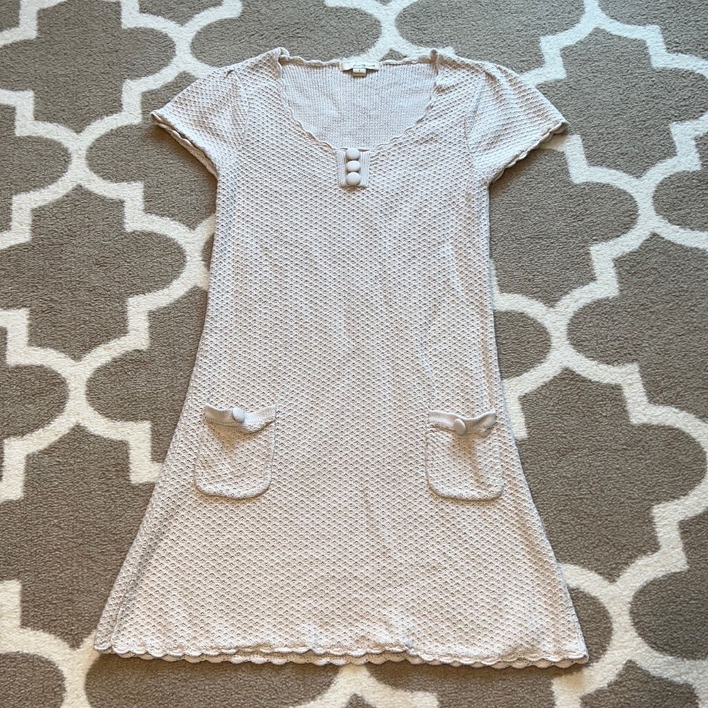 Ivory knit dress